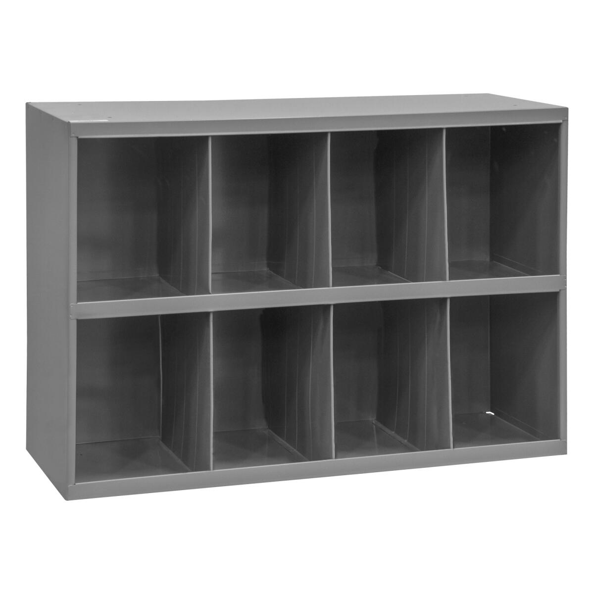 8 Hole Metal Divider Bin 12" Deep