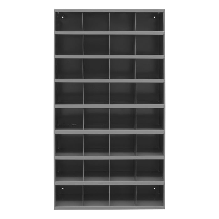 32 Hole Metal Divider Tall Bin 12" Deep