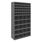 60 Hole Metal Divider Bin 12" Deep