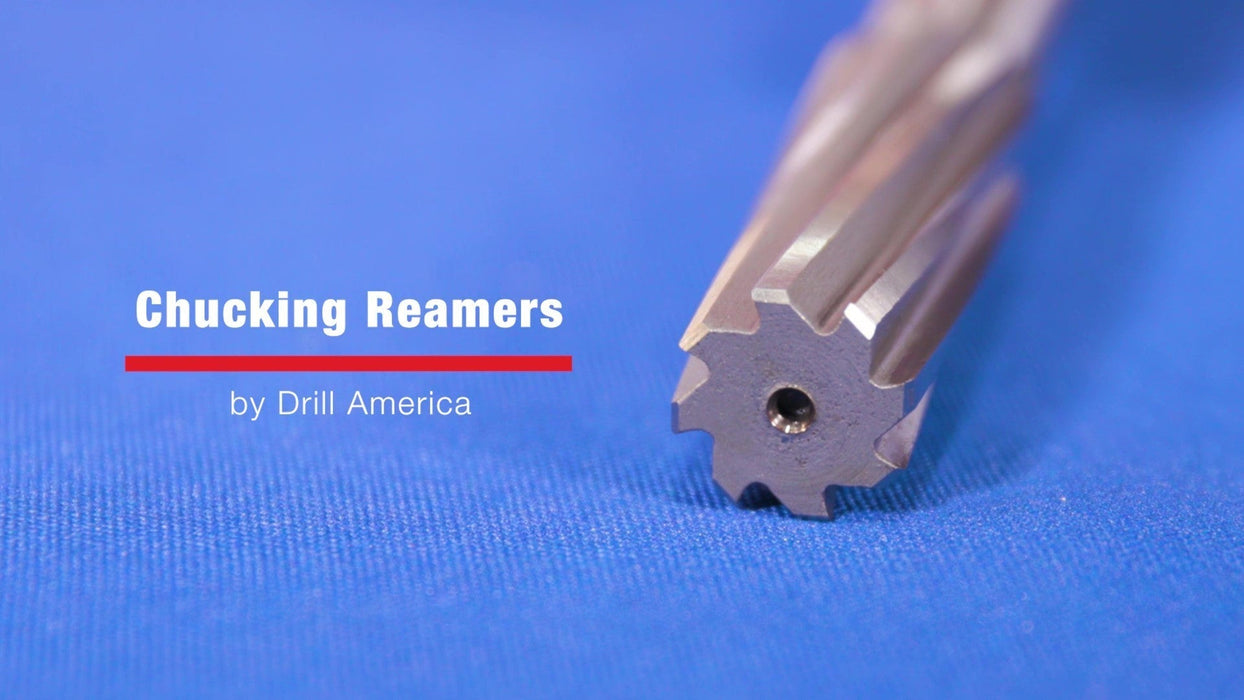 13/64" HSS Straight Shank Straight Flute Chucking Reamer