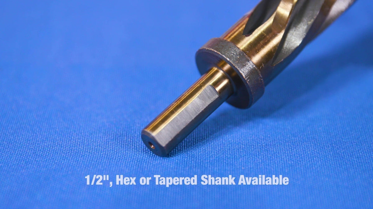 3/4" HSS 1/2" Straight Shank Bridge Reamer