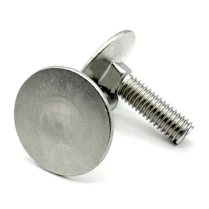 1/4"-20x2" Stainless Steel Round Head Square Neck Elevator Bolt