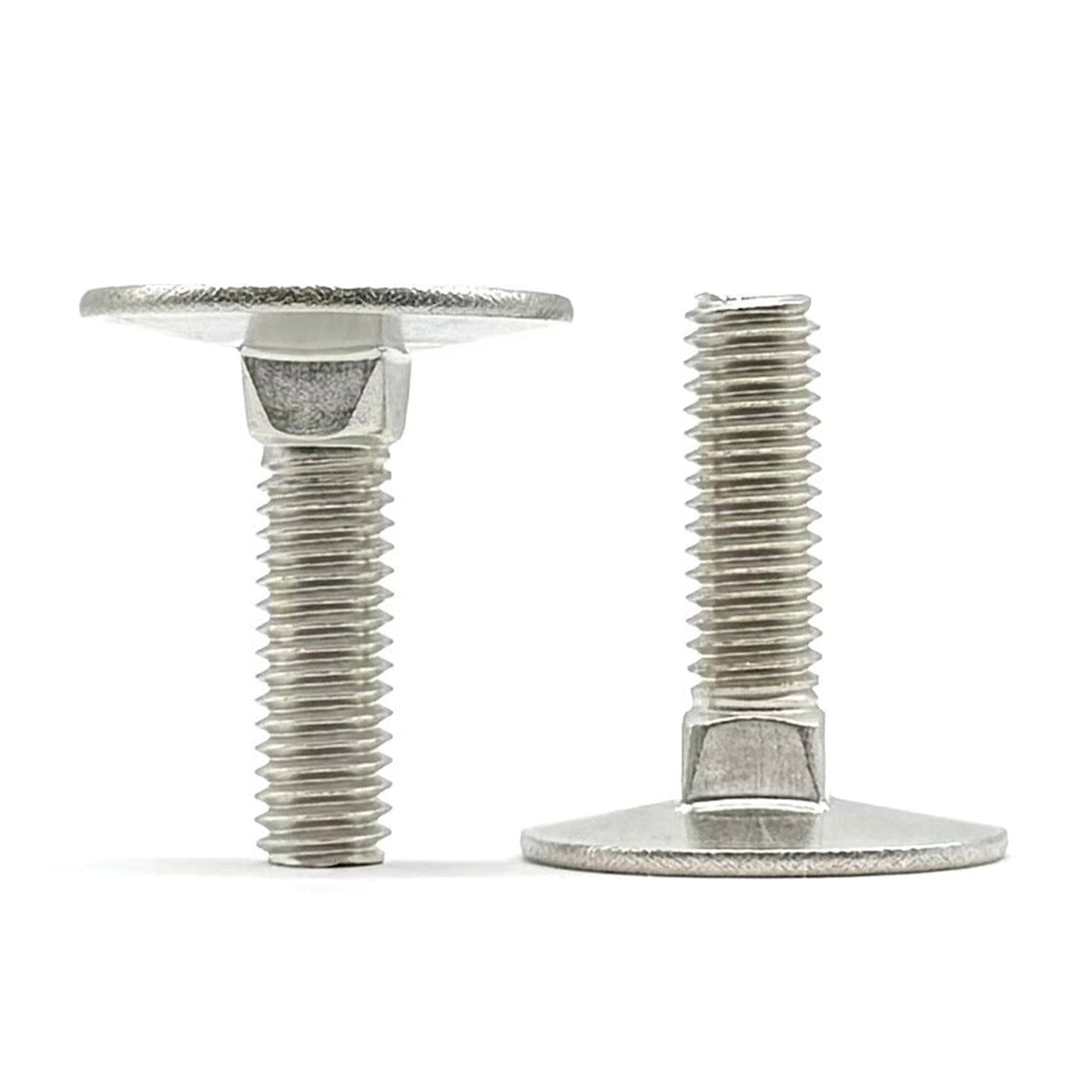 3/8"-16x1-3/4" Stainless Steel Round Head Square Neck Elevator Bolt
