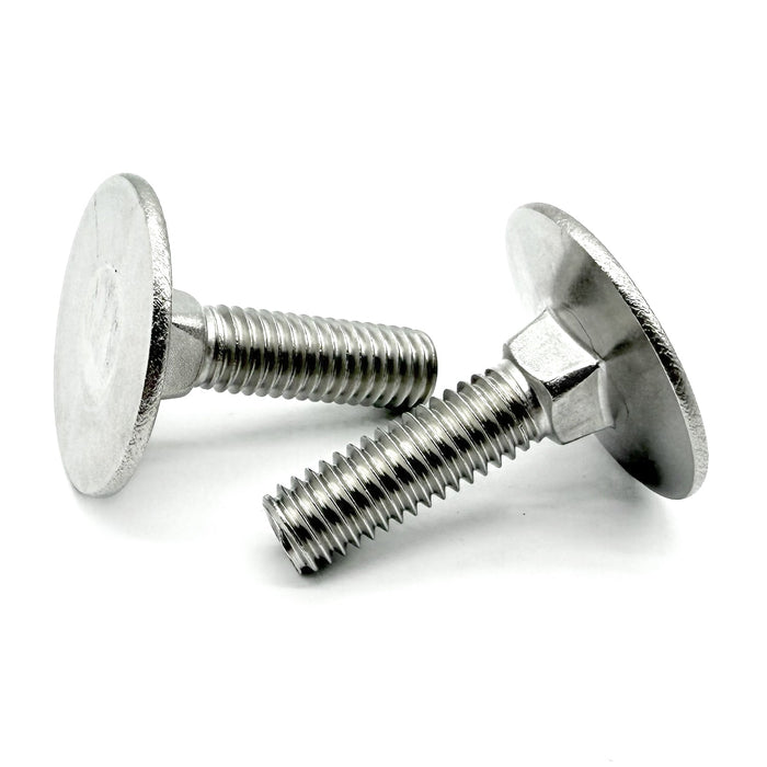 1/4"-20x2" Stainless Steel Round Head Square Neck Elevator Bolt