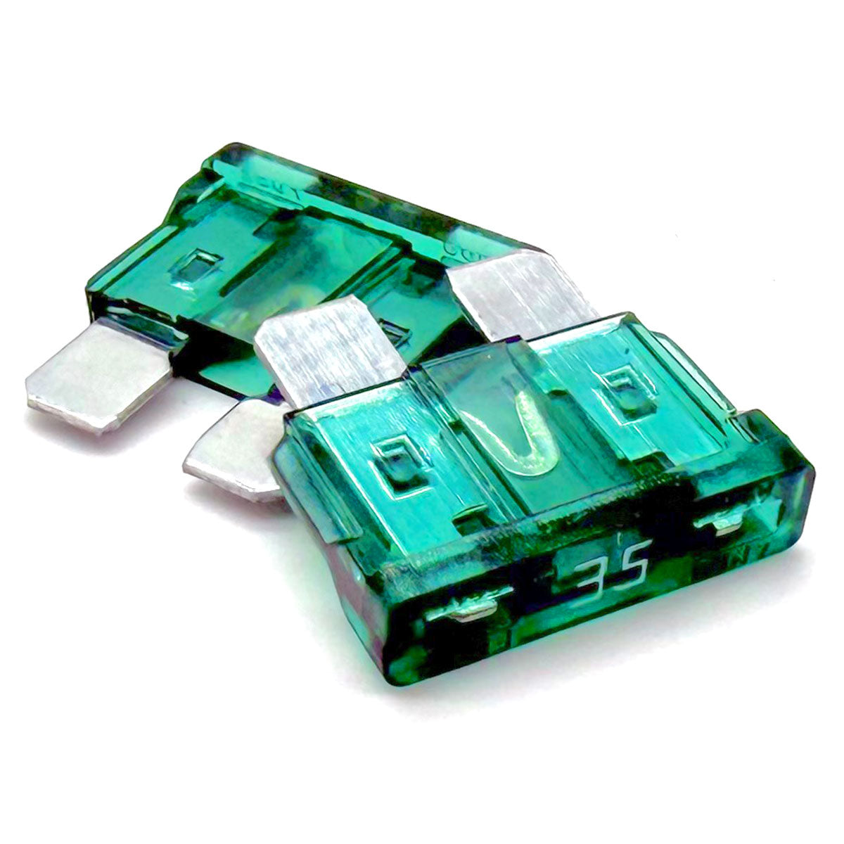 35AMP ATC/ATO Standard Blade Fuse 32V Aquablue