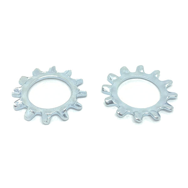 M14 Class 10 External Tooth Lock Washers Zinc Clear