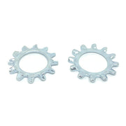 M12 Class 10 External Tooth Lock Washers Zinc Clear