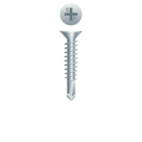 #14 Strong-Point Flat Head 14-14 x 2, PH, Zinc