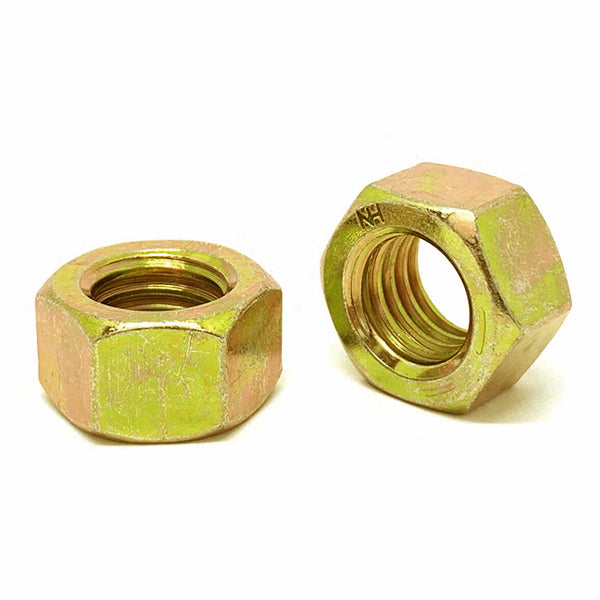 7/8"-14 Grade L-9 Finished Hex Nuts USA Zinc Yellow