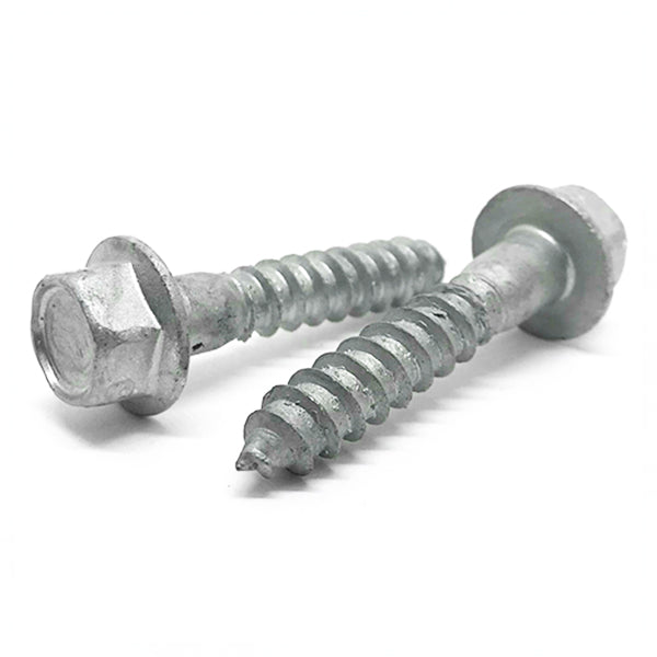 5/16-9x1" Hex Flange Lag Screws Steel Hot Dip Galvanized