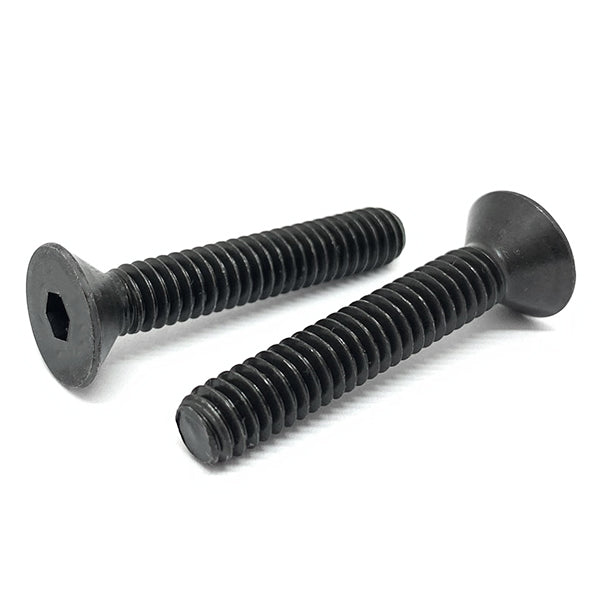 M12-1.75x25 Class 12.9 Alloy Flat Socket Head Cap Screws Black Oxide
