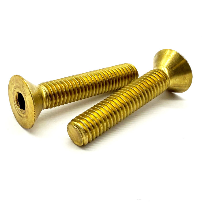 1/2"-13x3" Brass Flat Head Socket Cap Screw