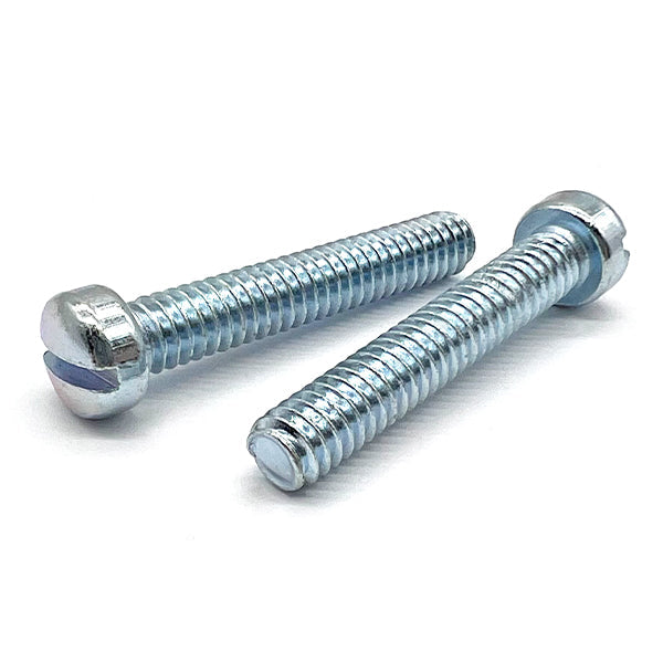 #8-32x1/2" Slotted Fillister Head Machine Screws Zinc Clear