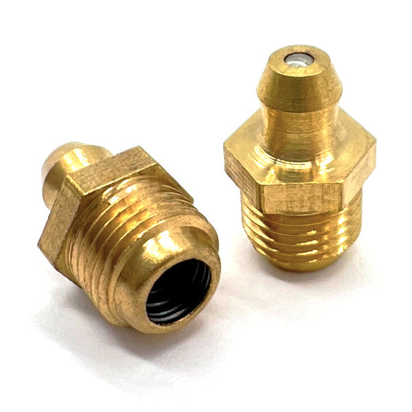 1/8"-27 Zerks Grease Fitting Straight Hydraulic Brass