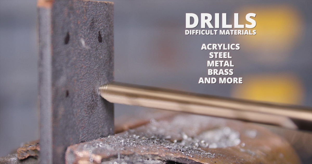 3/8" Stepped Point Cobalt Drill Bit with 3-Flat Shank