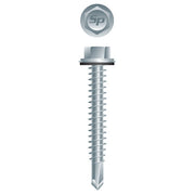 #10 Strong-Point Hex Washer Head w/Washer 10-16 x 1-1/2, Zinc