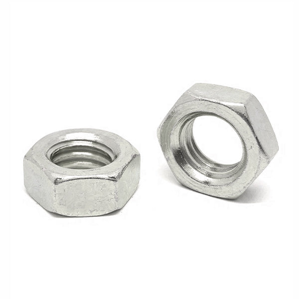 1/2"-13 18-8 (304) Stainless Steel Hex Jam Nuts