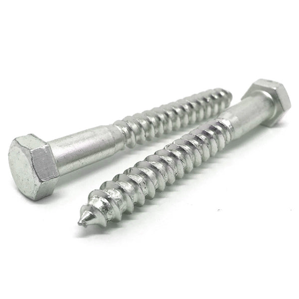 5/16-9x4" Hex Lag Screws A307 Grade A Zinc