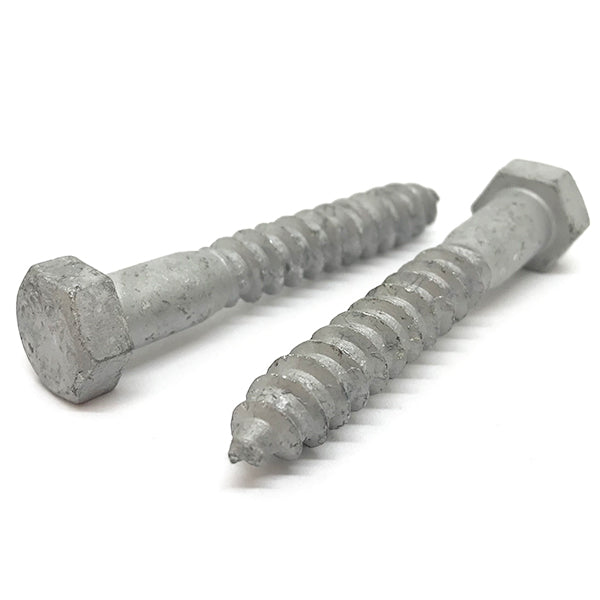 1/4-10x4" Hex Lag Screws A307 Grade A Galvanized