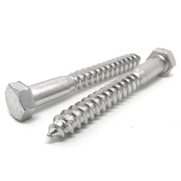 5/16-9x2-1/2" 316 Stainless Steel Hex Lag Screws