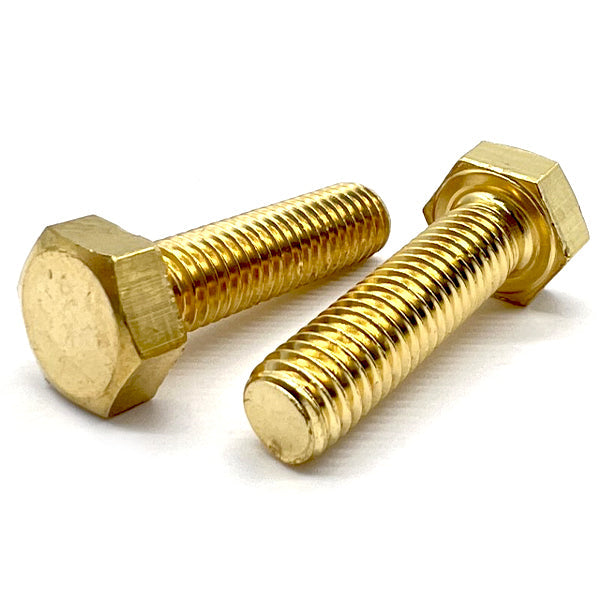 5/16-18x1-1/2" Brass Hex Tap Bolts Full Thread