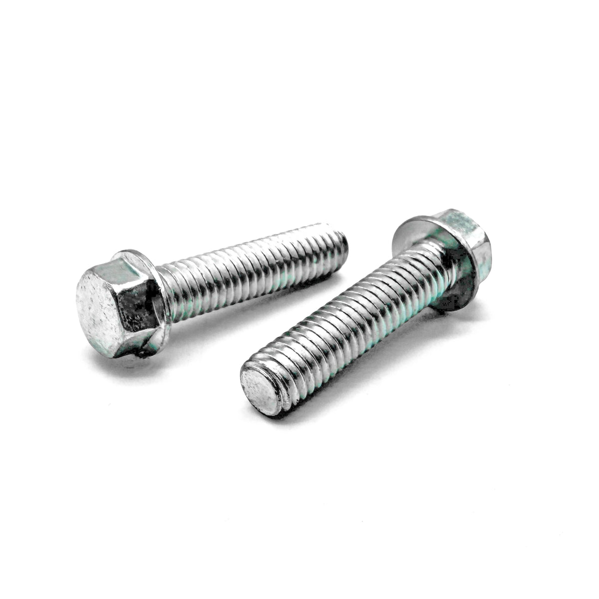 M6-1.0x45 Hex Flange Bolt Smooth Head Off Road Moto Hardware Zinc