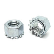#10-24 Steel K Lock Nuts Zinc Clear
