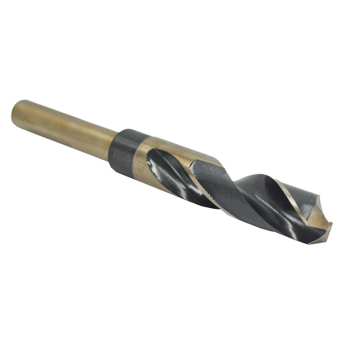 25/32" HSS Black & Gold Drill Bit with Reduced 1/2" 3-Flat Shank, Contractor Series