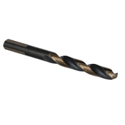 25/64" HSS Black & Gold KFD Split Point Mechanics Length Drill Bit with 3-Flat Shank