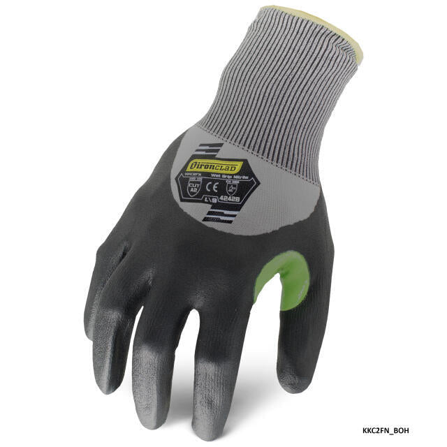 Ironclad Knit A2 Cut Rating Foam Nitrile Touch Screen Gloves