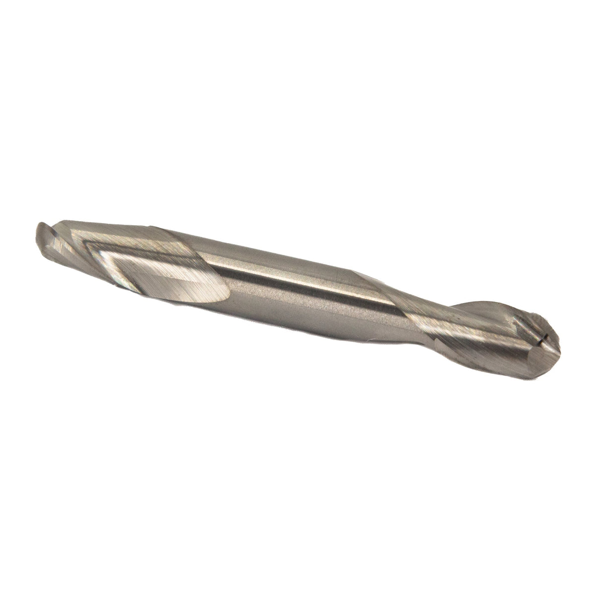 3/16" Carbide 2 Flute Double End Stub Ball End Mill