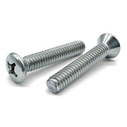 #10-24x1-3/4" Phillips Oval Head Machine Screws Zinc Clear