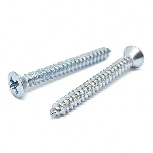 #10x1" Phillips Oval Head Type AB Self Tapping Sheet Metal Screws Zinc