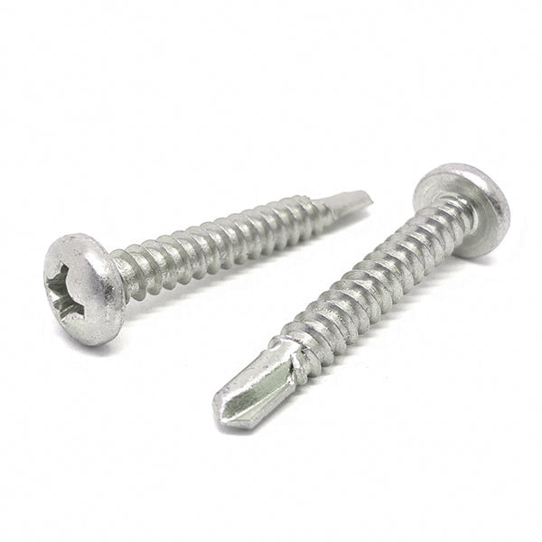 #8x1-1/4"  Stainless Steel Phillips Pan Head #2 Point Self Drilling Screws