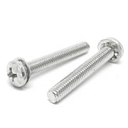 #6-32x1-1/2" 410 Stainless Steel Internal Tooth Sems Phillips Pan Head Machine Screws