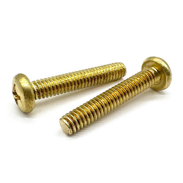 5/16"-18x1" Brass Phillips Pan Head Machine Screws