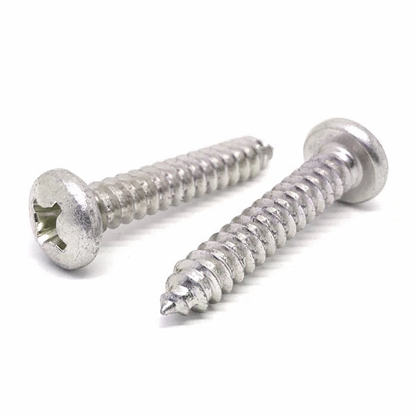 #8-15x3/4" 316 Stainless Steel Phillips Pan Head Type A Self Tapping Screws
