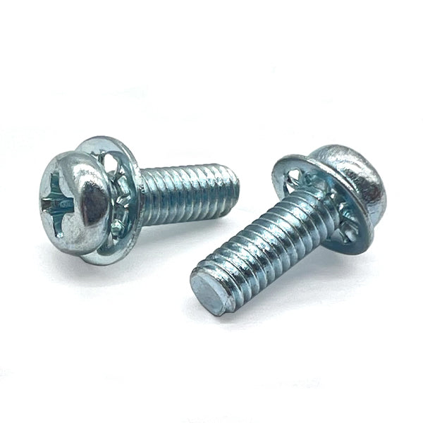 M4-0.70x8 Internal Tooth Sems Phillips Pan Head Machine Screws Zinc Clear
