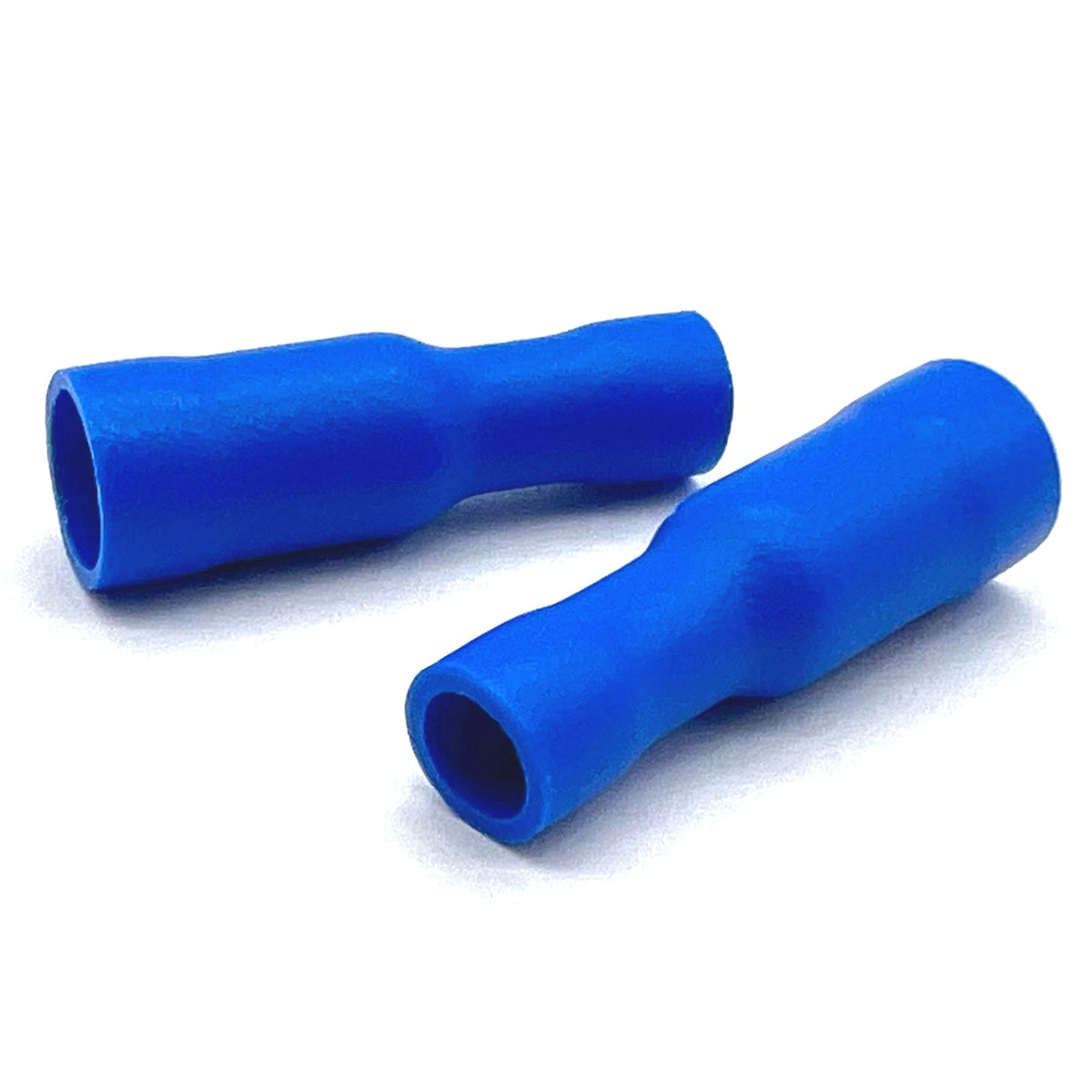 Blue PVC/Vinyl Female Fully Insulated Bullet Crimp Connector, AWG 16-14