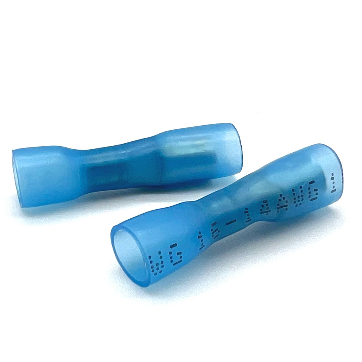 Blue Heat Shrink Marine Grade Female Bullet Connectors, AWG 16-14