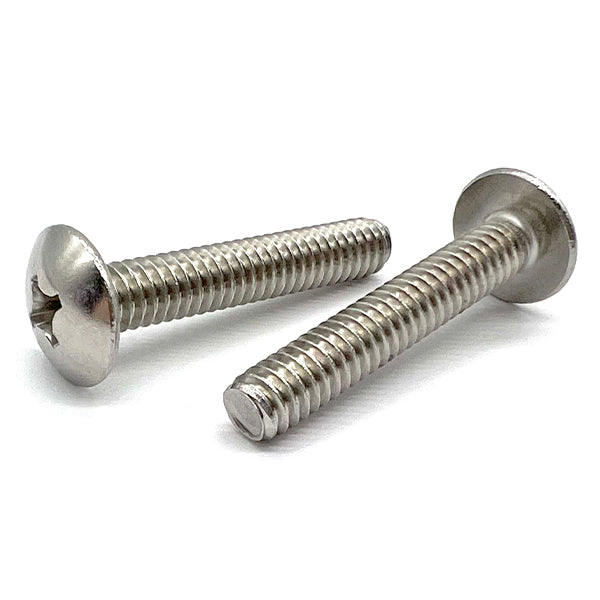 1/4-20x1/2" 18-8 Stainless Steel Phillips Truss Head Machine Screws