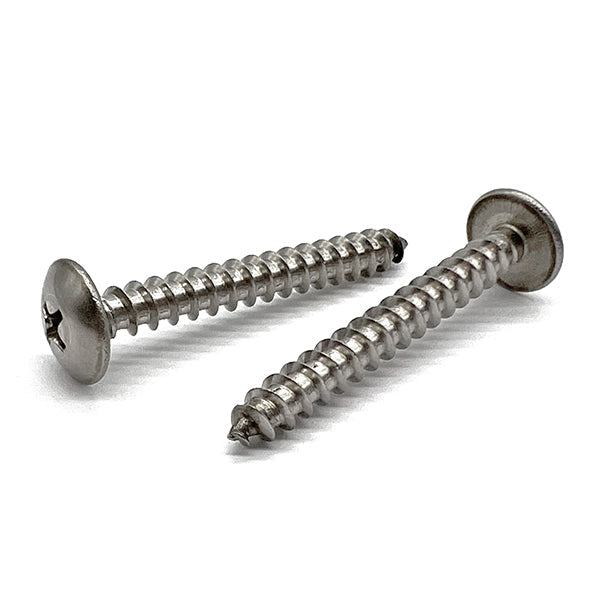 #10-12x1" 18-8 Stainless Steel Phillips Truss Head Type A Self Tapping Screws