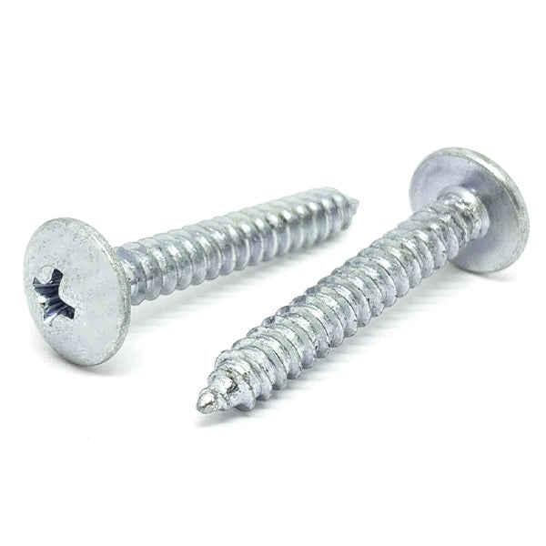 #10x1" Phillips Truss Head Type AB Self Tapping Sheet Metal Screws Zinc