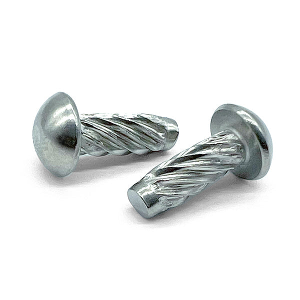 #6x1/4" Metallic Round Head Type U Drive Screws Zinc Clear