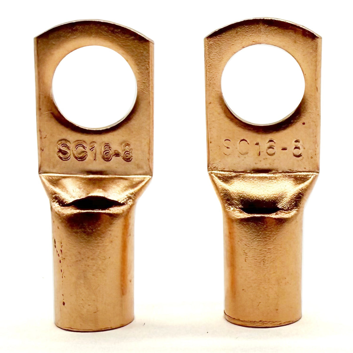 Copper Lug Terminal 6AWG, M8 (5/16") Hole, SC16-8