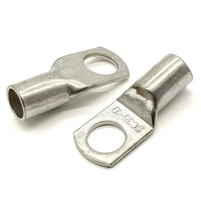 Copper Tin Lug Terminal 2AWG, M10 (3/8") Hole, SC35-10