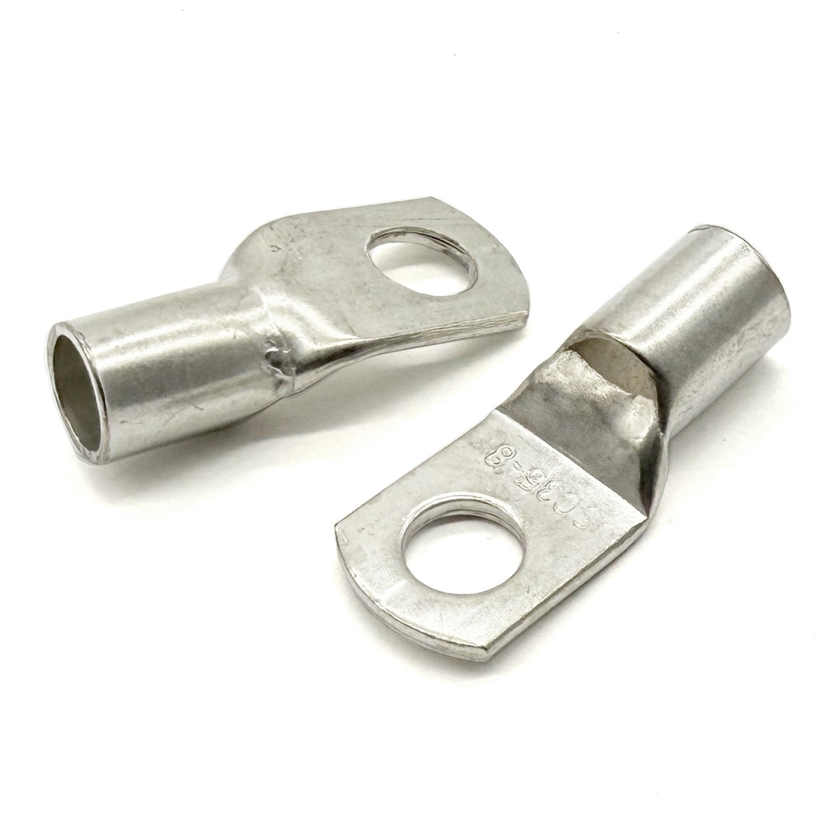 Copper Tin Lug Terminal 2AWG, M8 (3/8") Hole, SC35-8