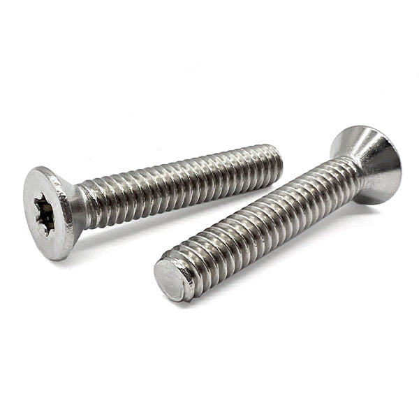 1/4-20x1/2" 18-8 Stainless Steel Star Drive Flat Head Machine Screws