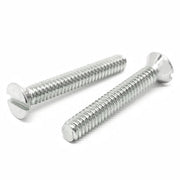 #12-24x1" Stainless Steel Slotted Flat Head Machine Screws Steel