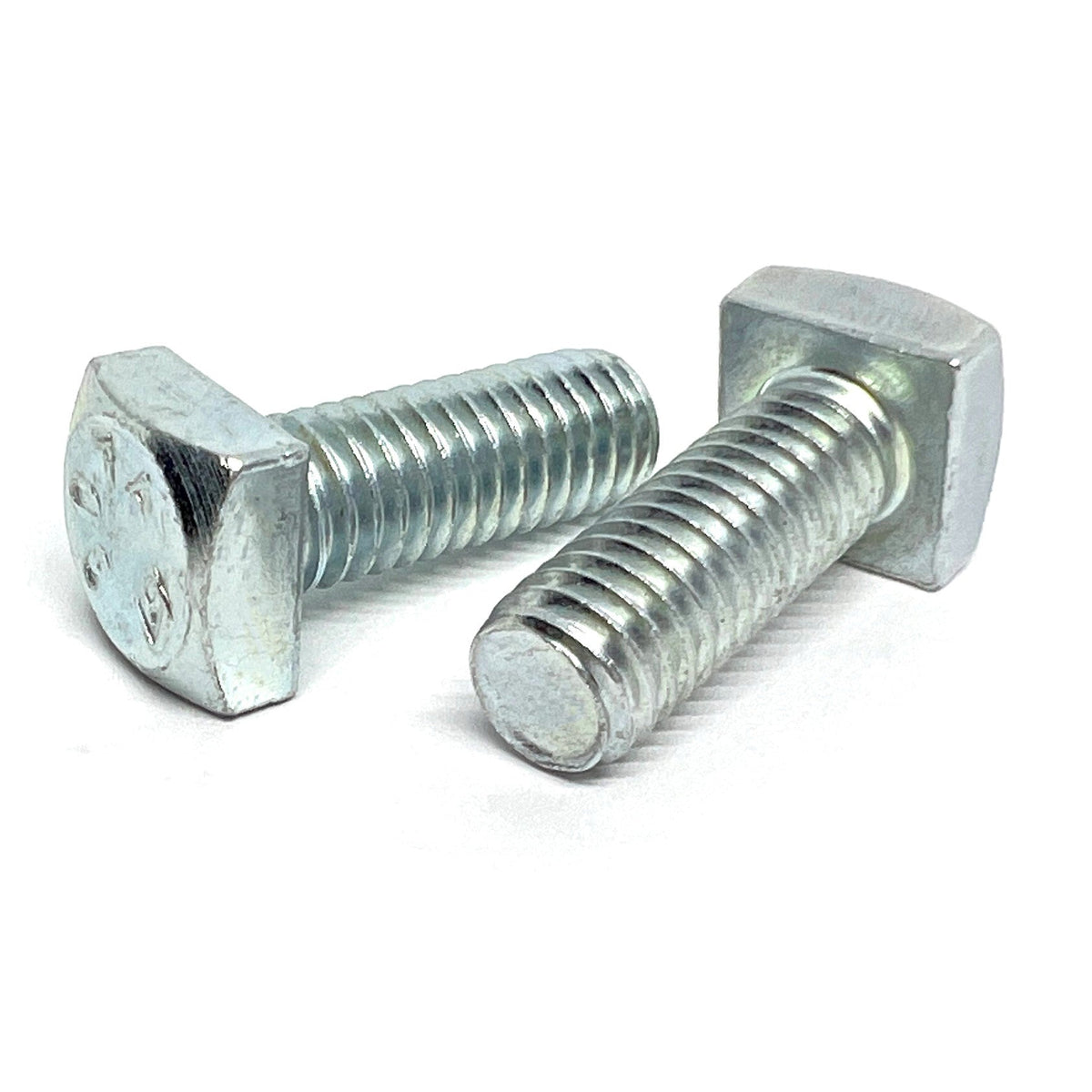 5/16"-18x3/4" Square Head Bolts Grade A307 Zinc Clear